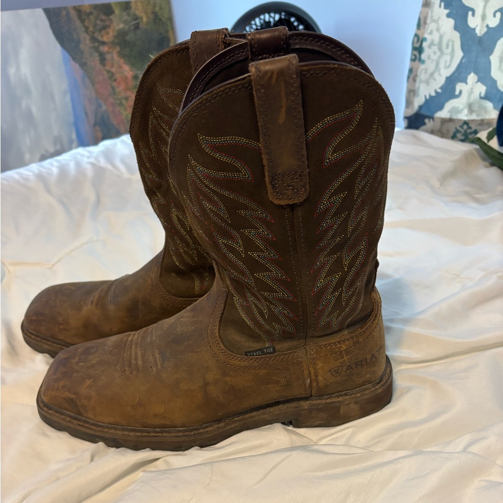 Groundbreaker Wide Square Toe Steel Toe Work Boot